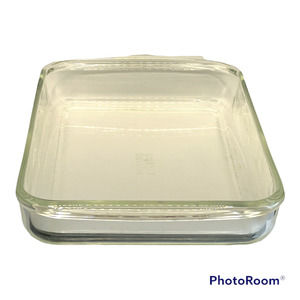 14 x 9 x2 Vintage Pyrex 233-N Rectangle Baking Casserole Dish 3 Qt Clear Glass